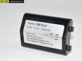 EN-EL 4 Replace Li-ion Battery